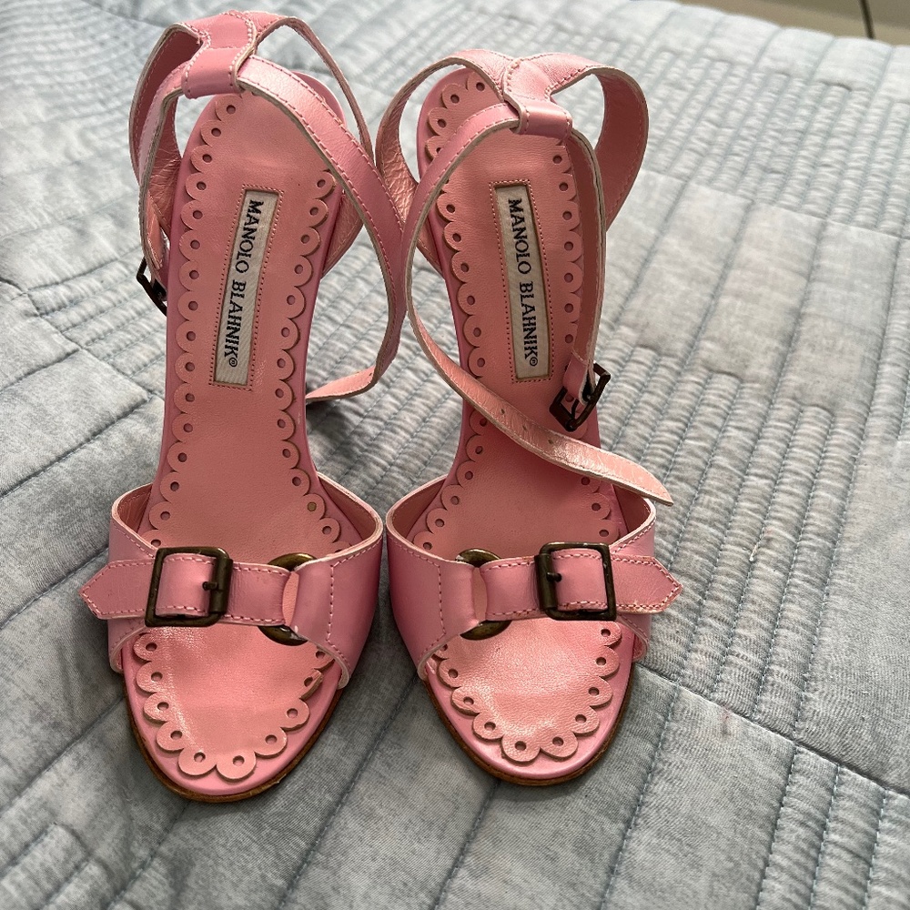Manola Blahnik buckle sandals